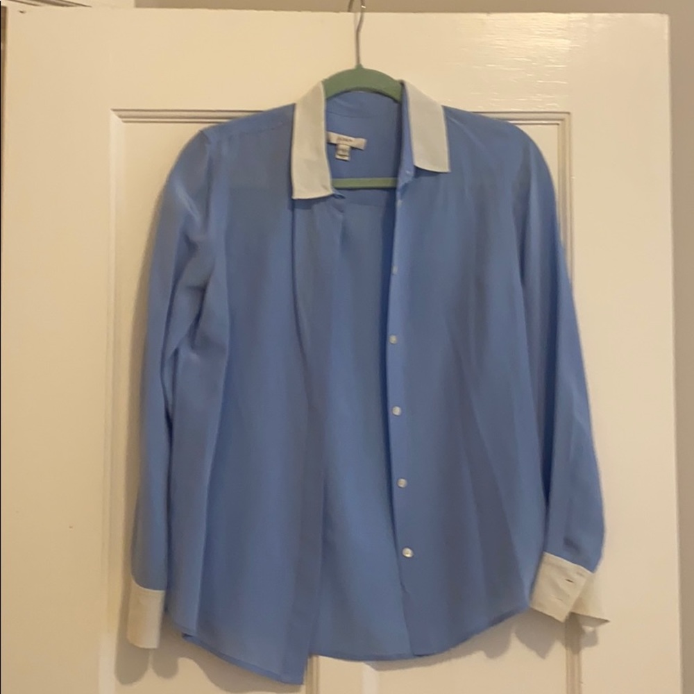 J.Crew Blue Silk blouse